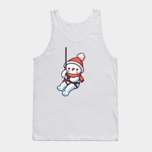 Cute snowman Abseiling Tank Top